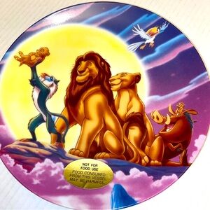 The Lion King Memorabilia Collector Disney Movie Plate Japan.